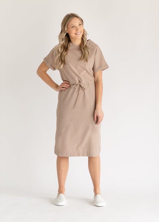 Rory Athletic Midi Dress IC Dresses Taupe / XS