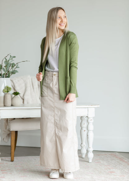 Sage Long Sleeve Sweater Cardigan - FINAL SALE Tops