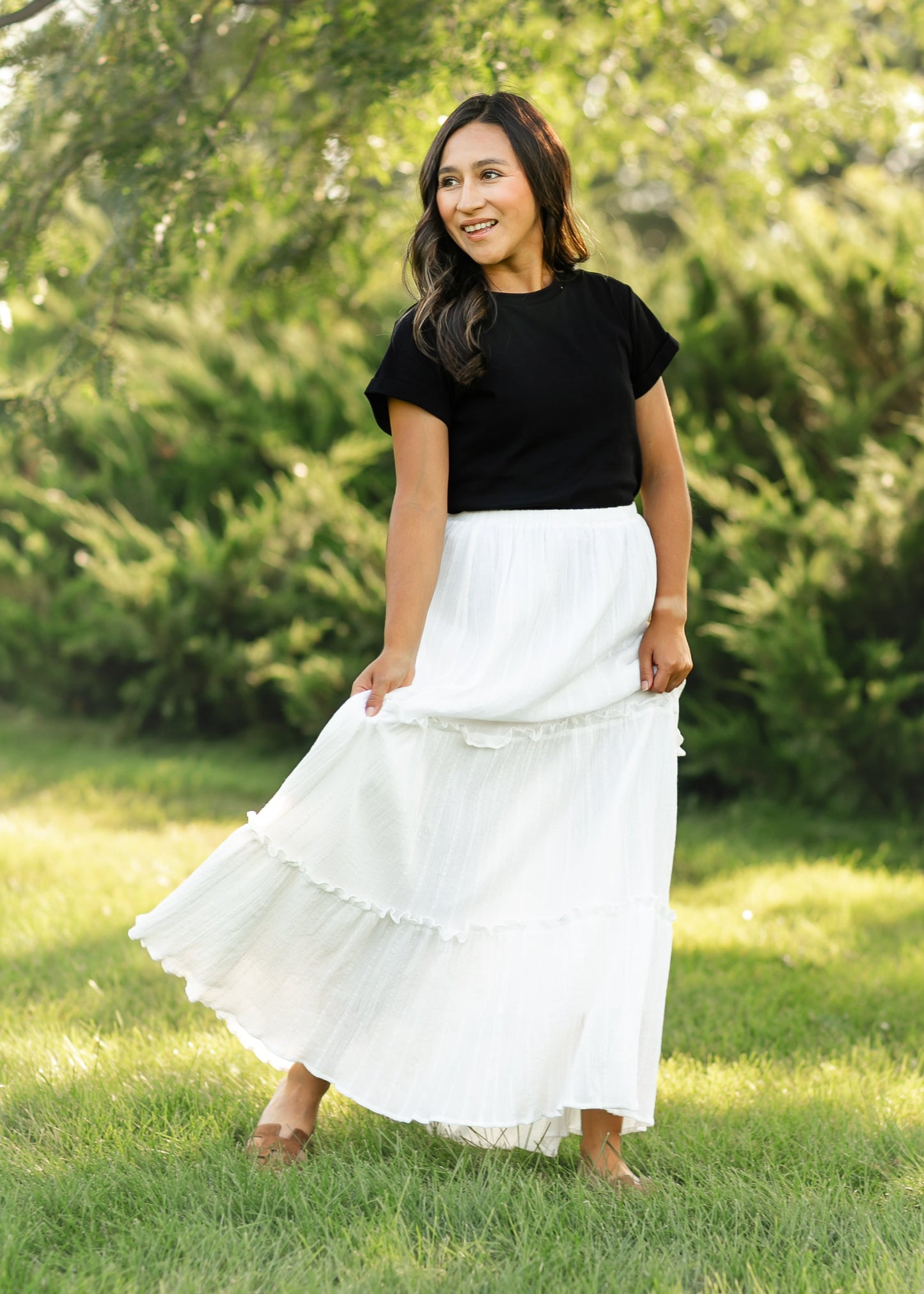 Serena Cotton Gauze Maxi Skirt IC Skirts