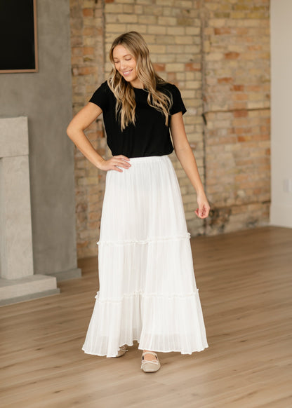 Serena Eyelet Lace Maxi Skirt IC Skirts