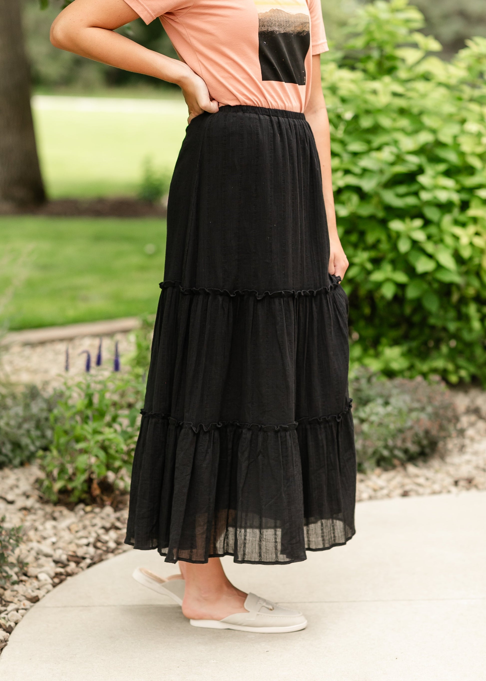 Serena Gauze Maxi Skirt FF Skirts