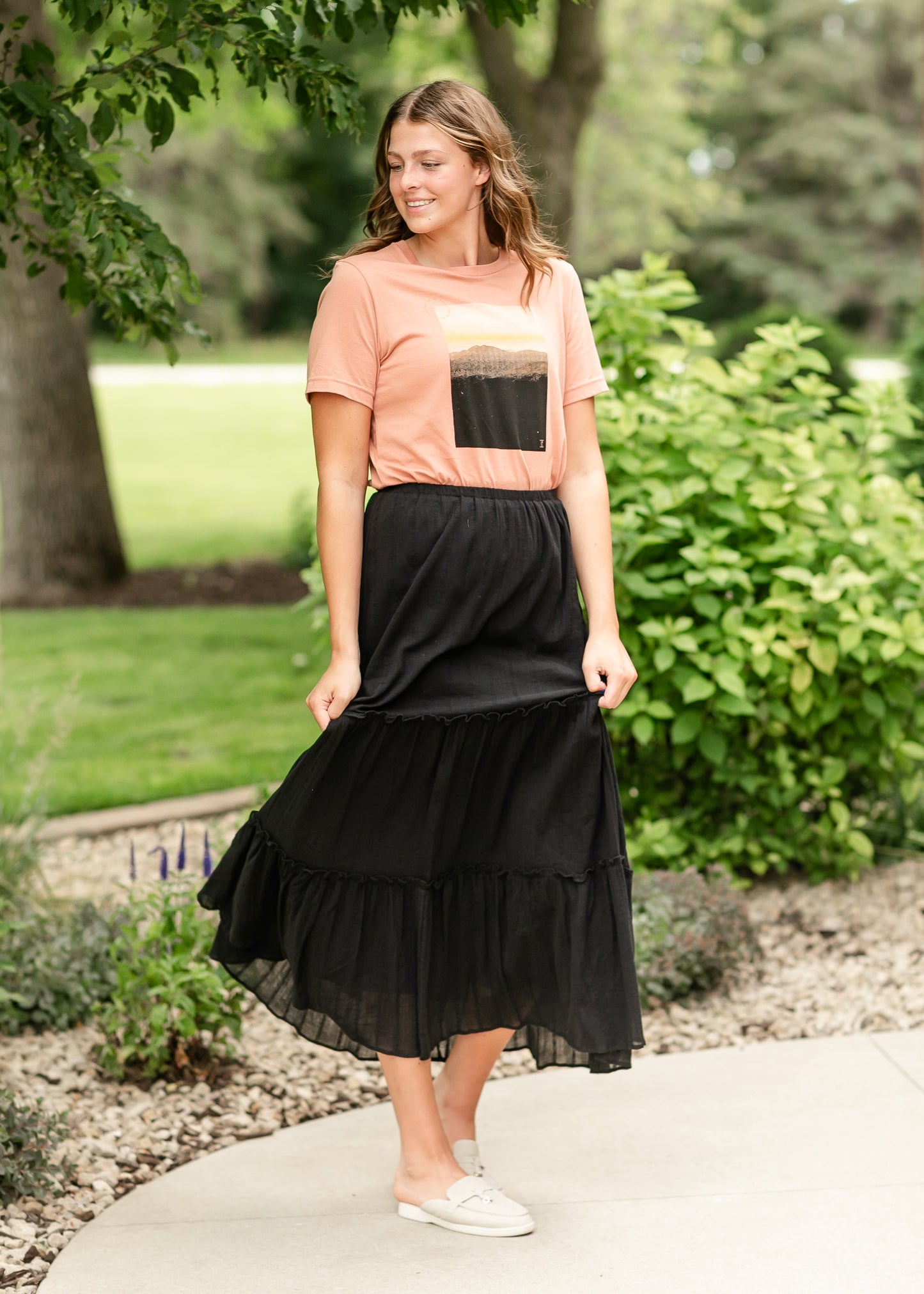 Serena Gauze Maxi Skirt FF Skirts