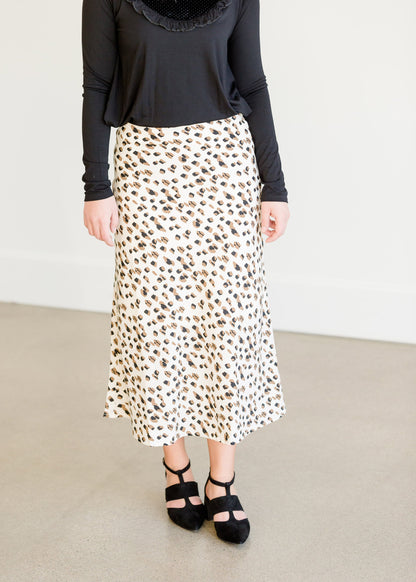 Side Zip Leopard Midi Skirt - FINAL SALE Skirts