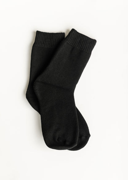 Soft Cozy Crew Socks Accessories Black