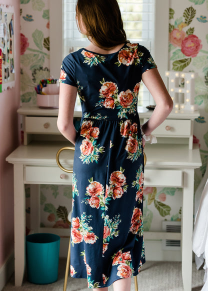 Soft Floral Flare Dress Dresses