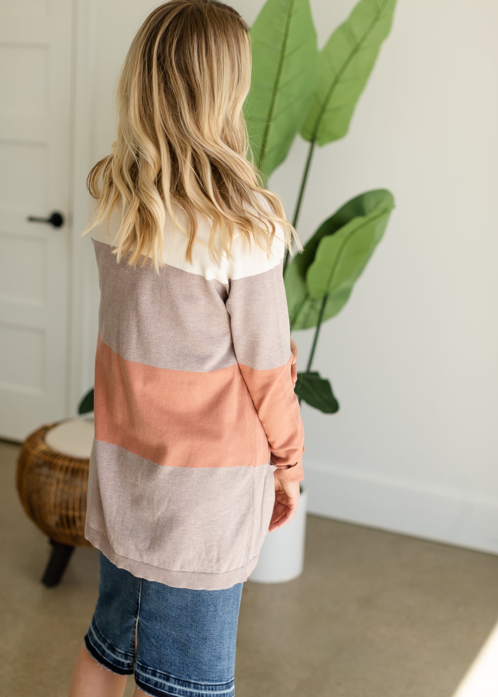 Soft Knit Colorblock Cardigan - FINAL SALE Tops