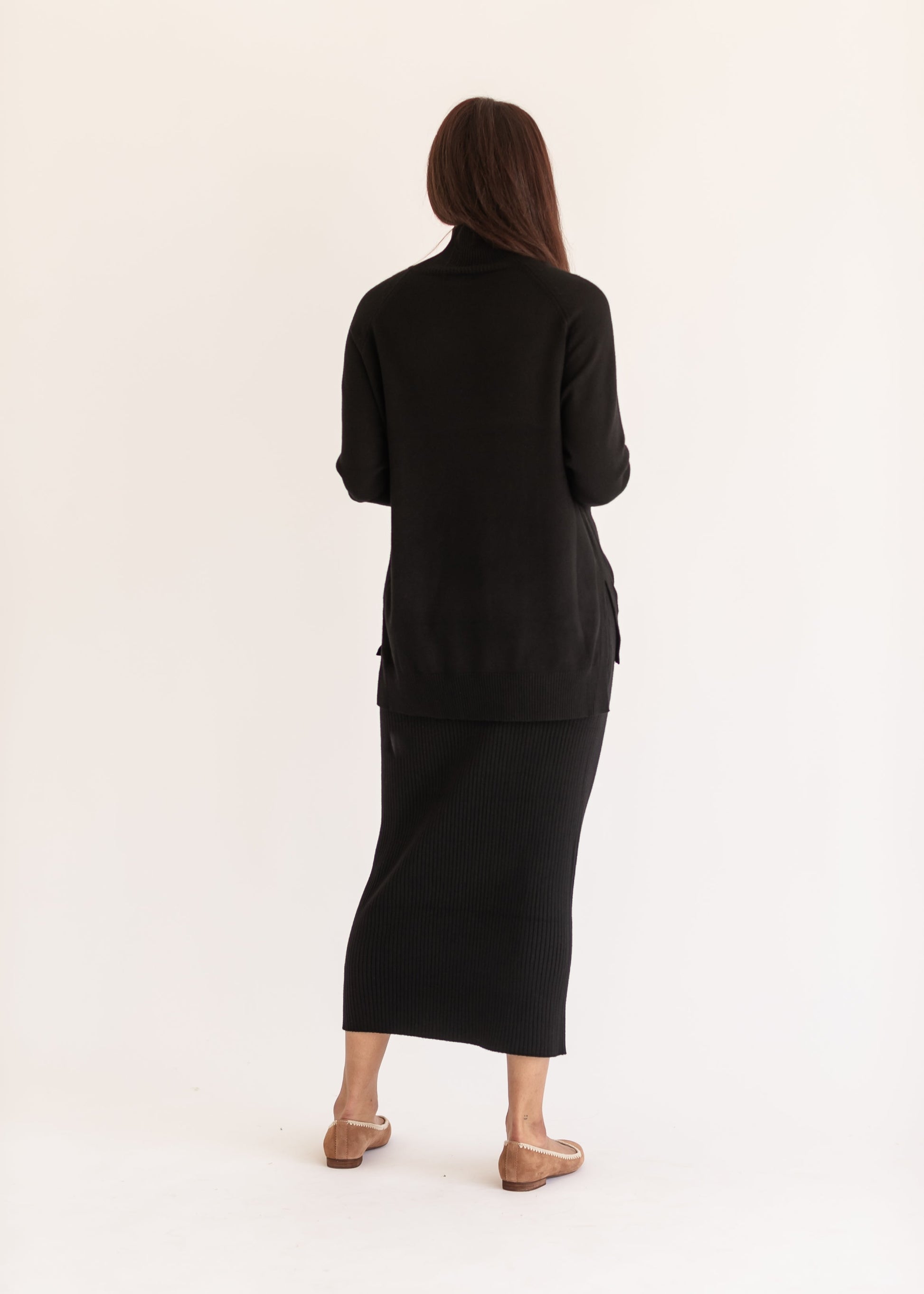 Soft Knit Ribbed Sweater Skirt FF Skirts