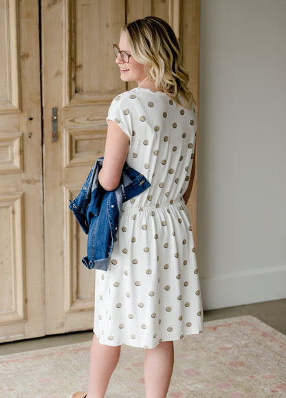 Soft Polka Dot Midi Dress - FINAL SALE Dresses