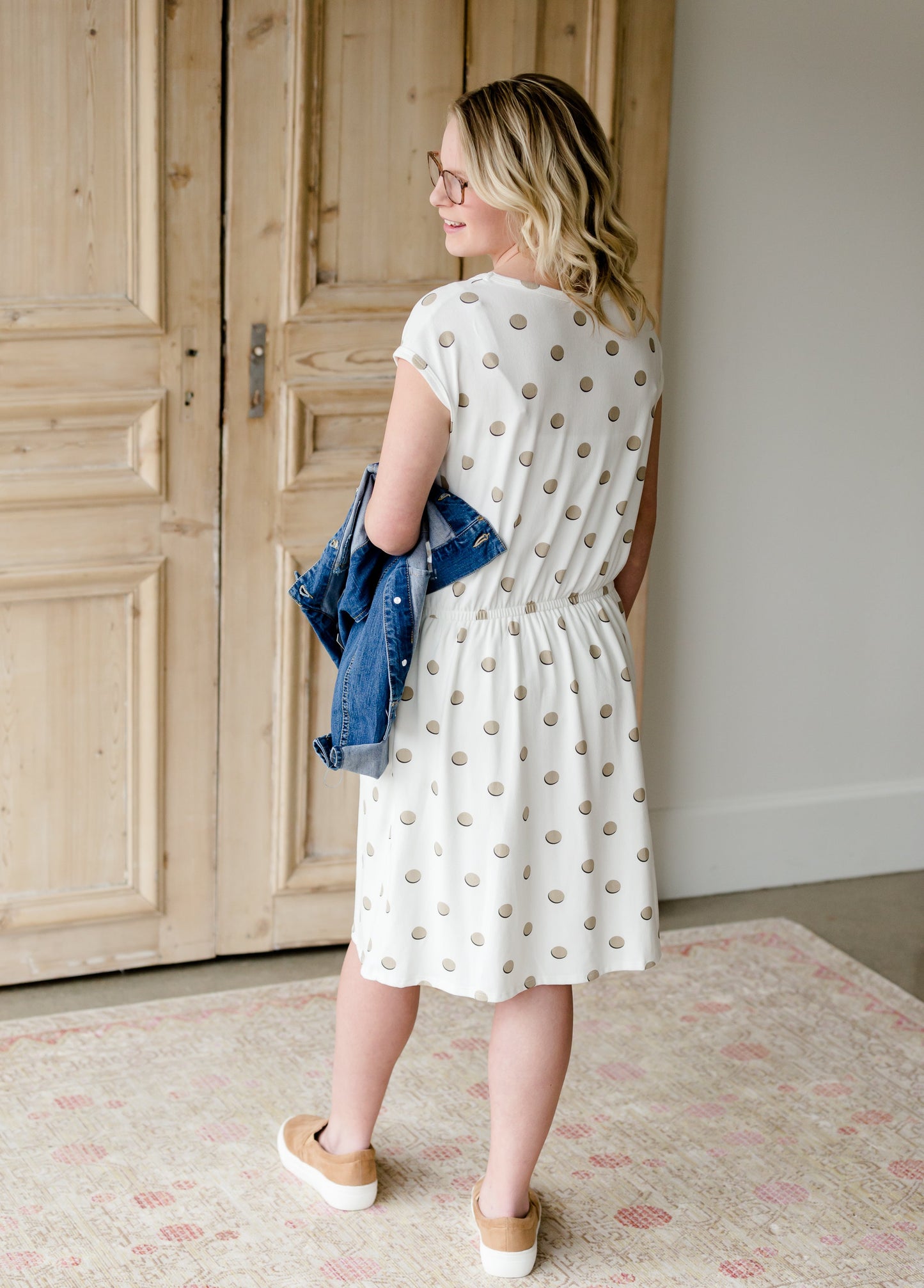 Soft Polka Dot Midi Dress - FINAL SALE Dresses