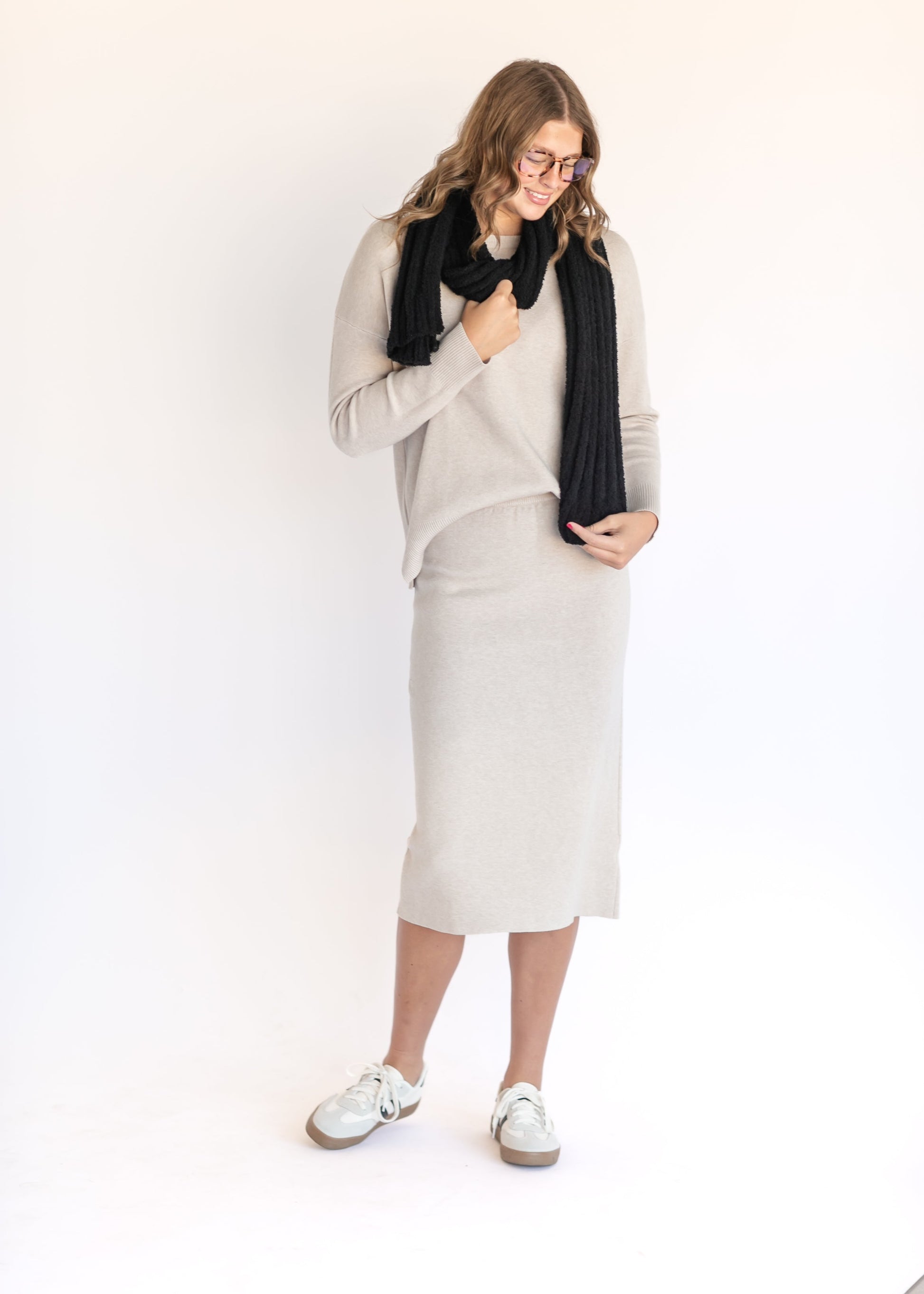 Soft Touch Midi Sweater Skirt FF Skirts