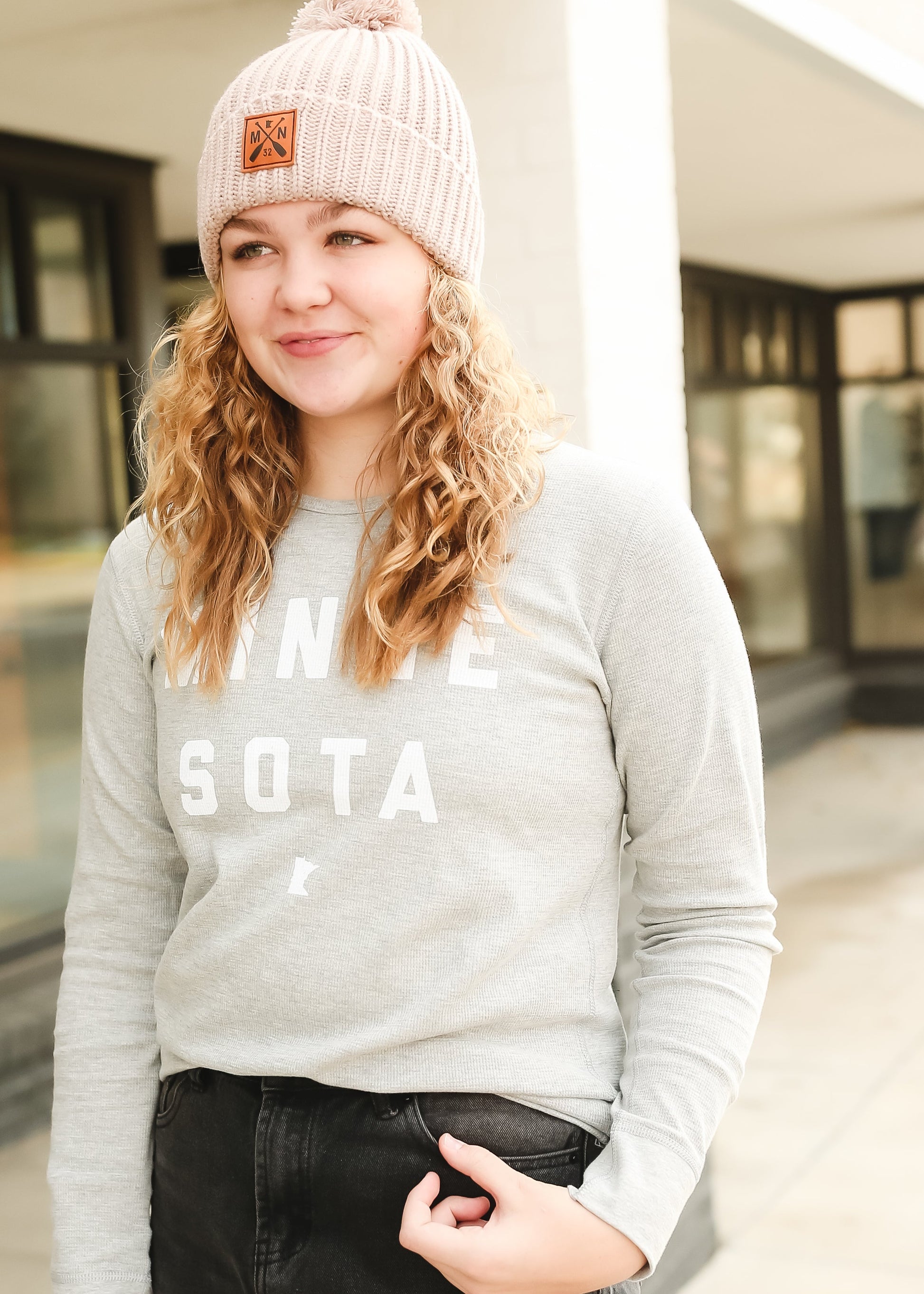 Sota' Gray Long Sleeve Thermal - FINAL SALE Tops