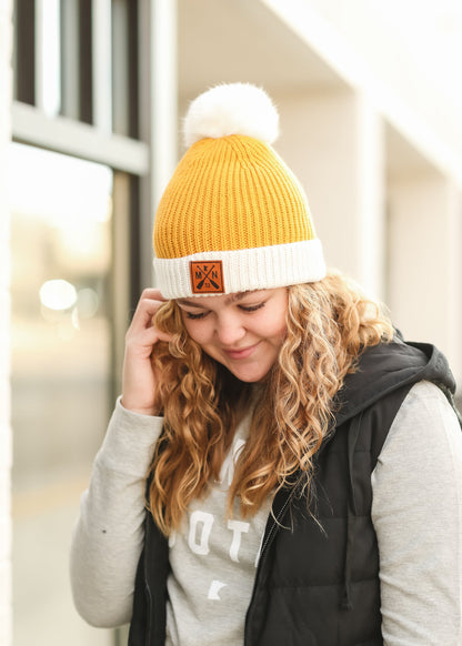 Sota' Mustard Pom Beanie Accessories