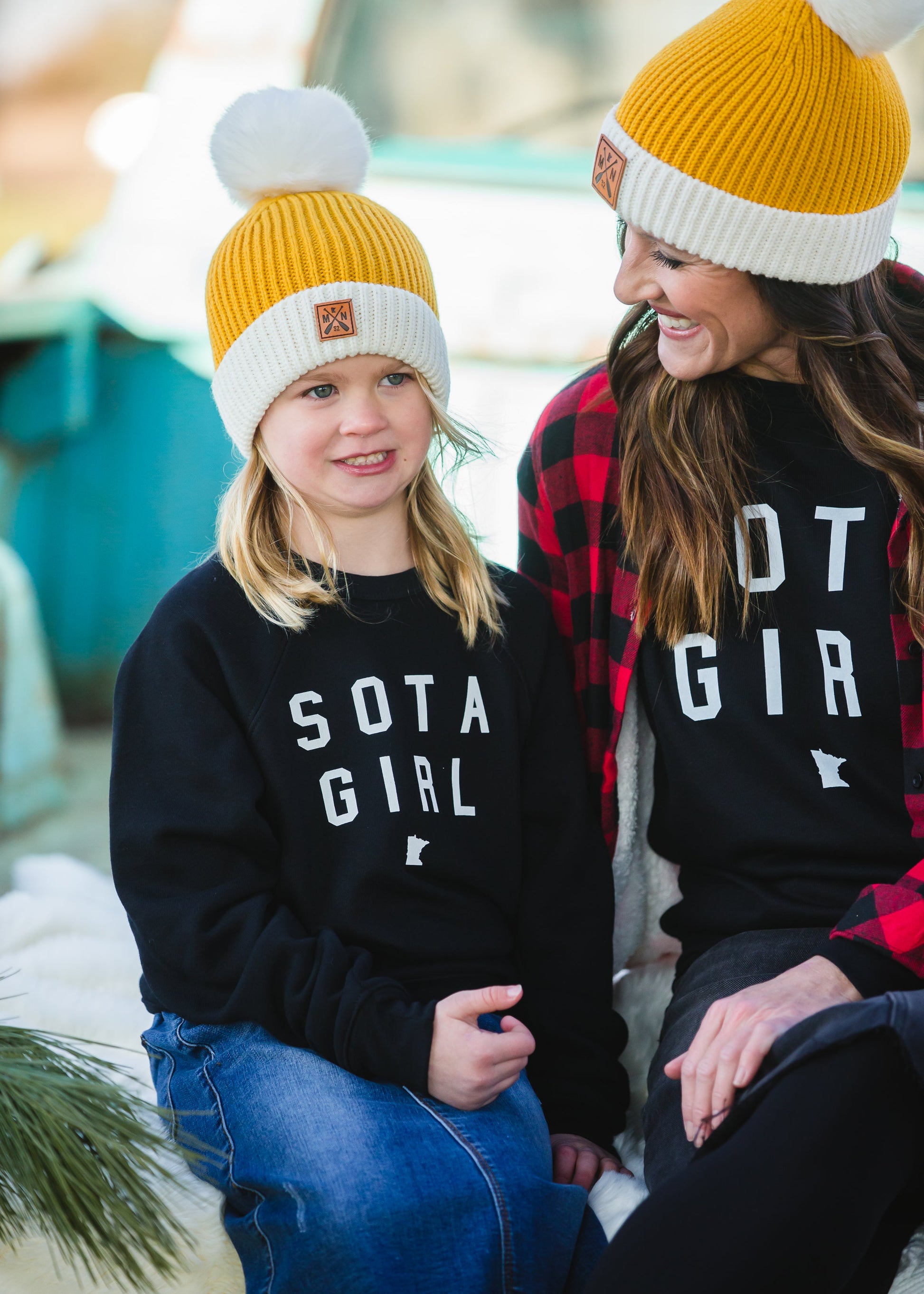 Sota' Mustard Pom Beanie Accessories