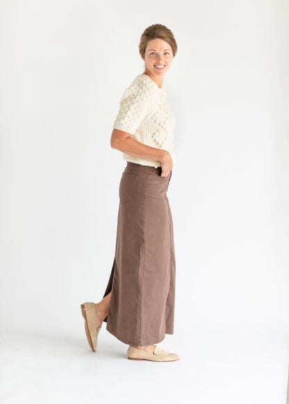 Stella Brownstone Denim Maxi Skirt IC Skirts