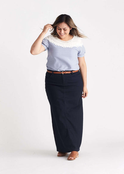 Stella Colored Denim Skirt Skirts