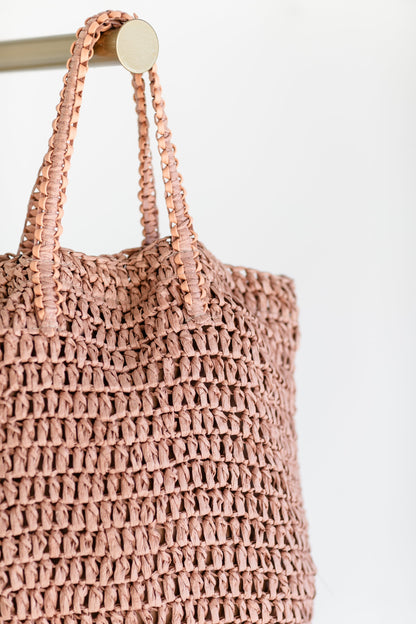 Straw Lined Tote Bag Accessories