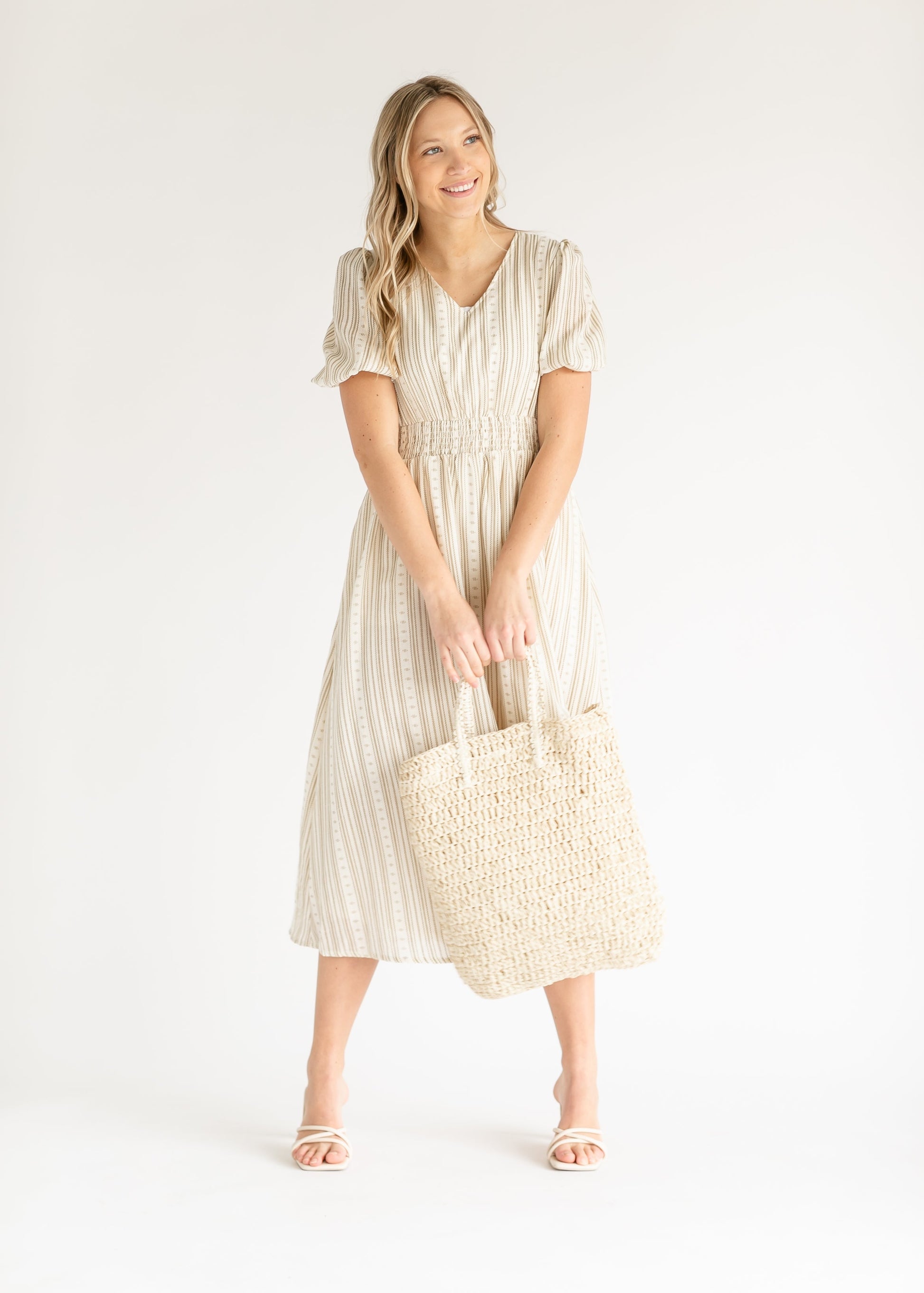 Straw Lined Tote Bag Accessories