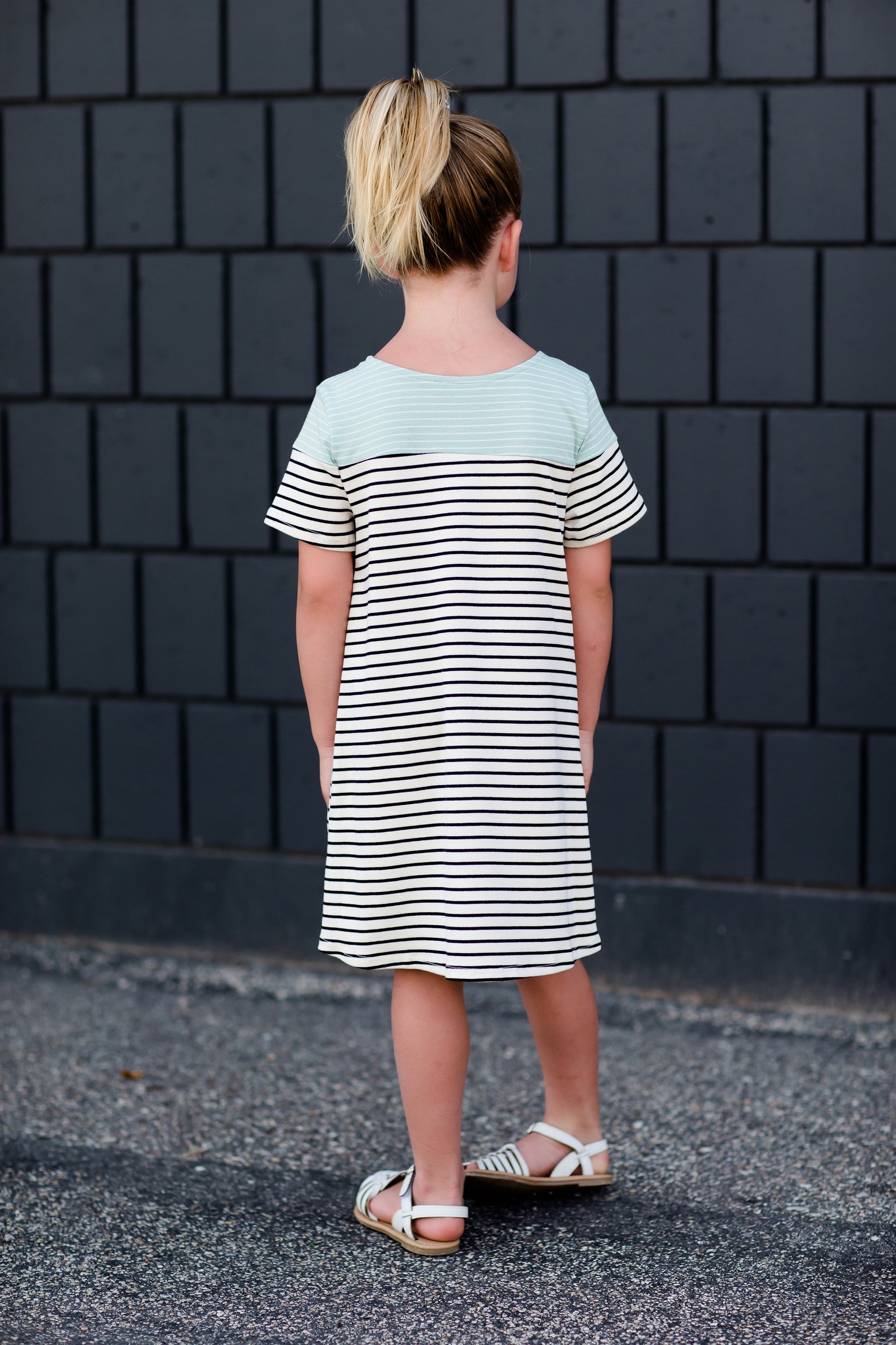 Striped Cotton Midi Dress - FINAL SALE Dresses