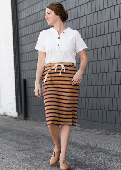 Striped Style Midi Skirt - FINAL SALE Skirts