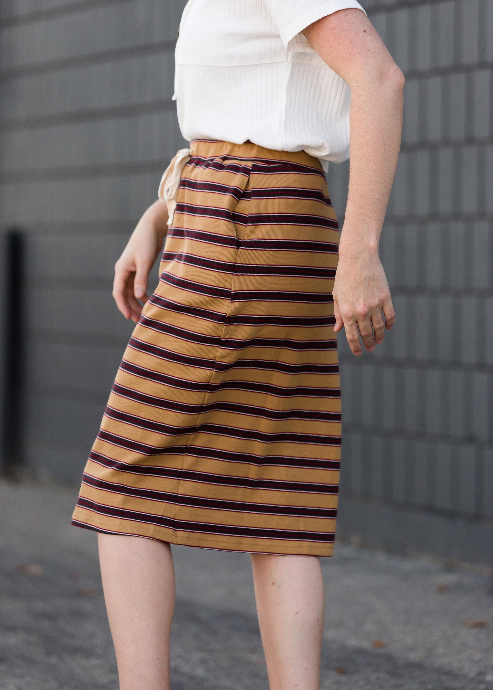 Striped Style Midi Skirt - FINAL SALE Skirts