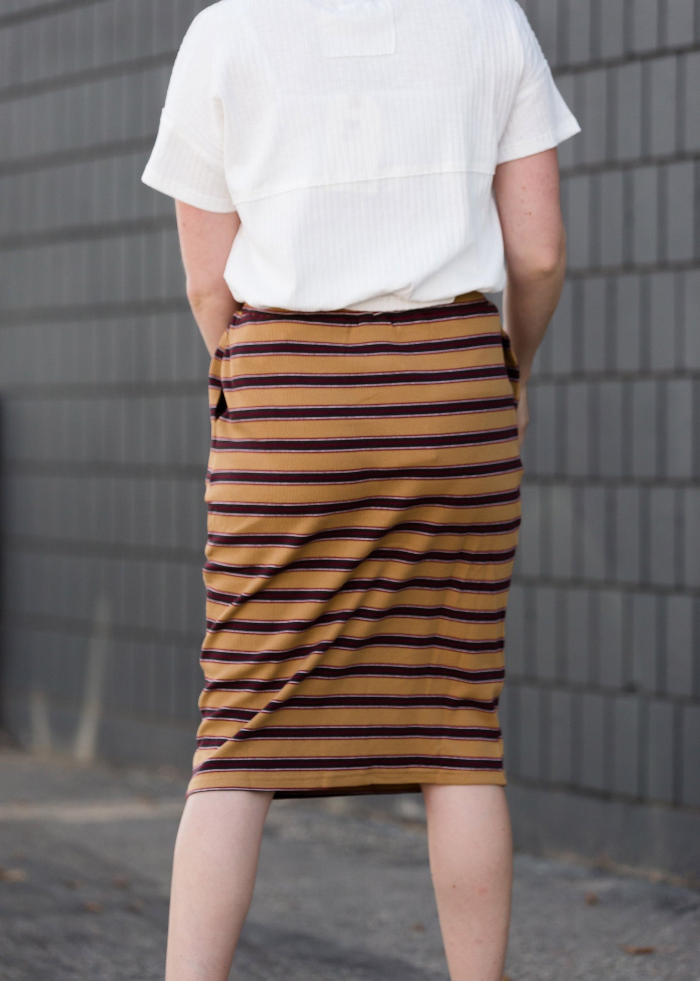 Striped Style Midi Skirt - FINAL SALE Skirts