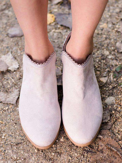 Suede Ankle Boot Shoes