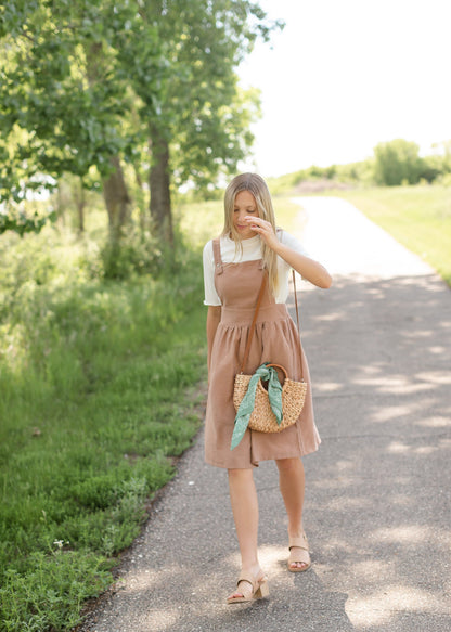 Tan Wooden Block Slingback Sandal - FINAL SALE Accessories