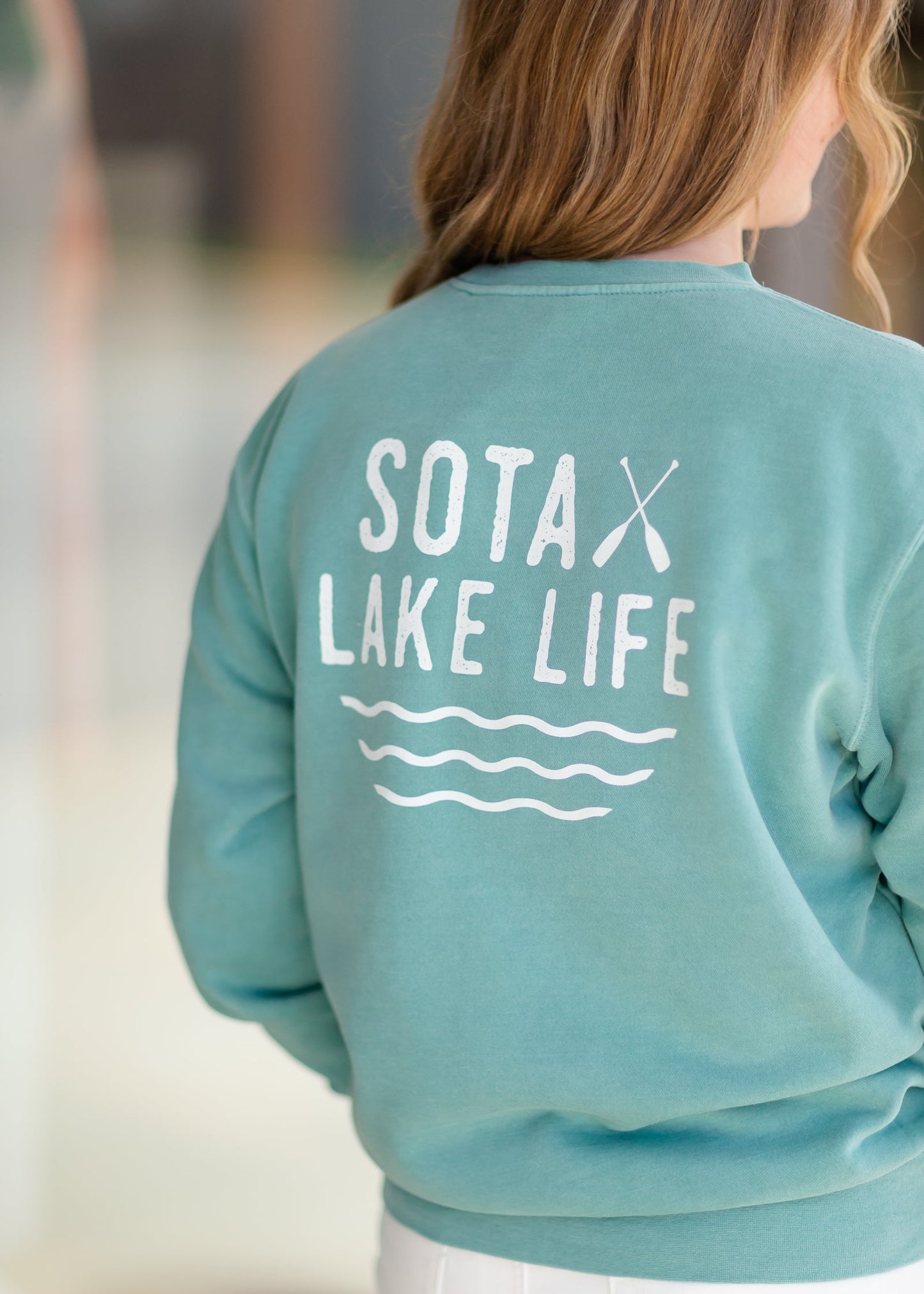 Teal Sota Lake Life Crewneck - FINAL SALE Tops