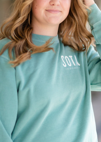 Teal Sota Lake Life Crewneck - FINAL SALE Tops