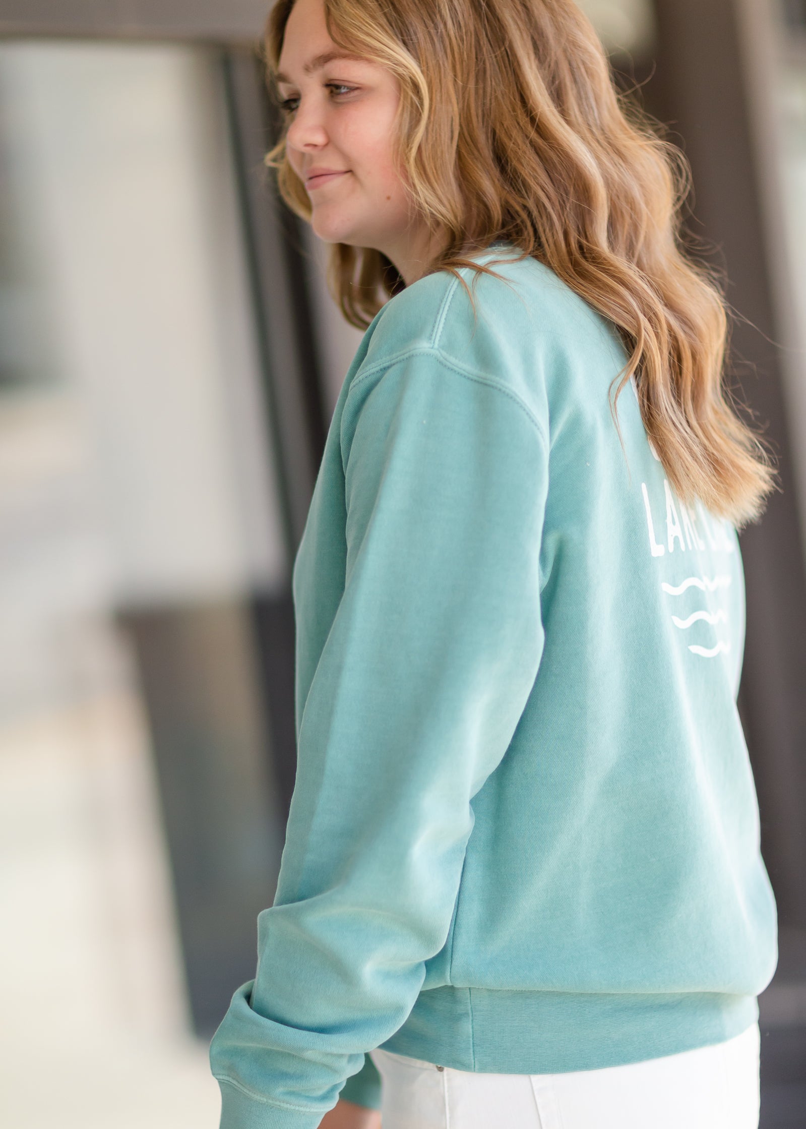 Teal Sota Lake Life Crewneck - FINAL SALE Tops