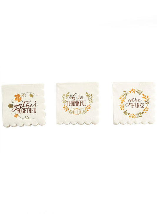 Thanksgiving Beverage Napkins - FINAL SALE Home & Lifestyle