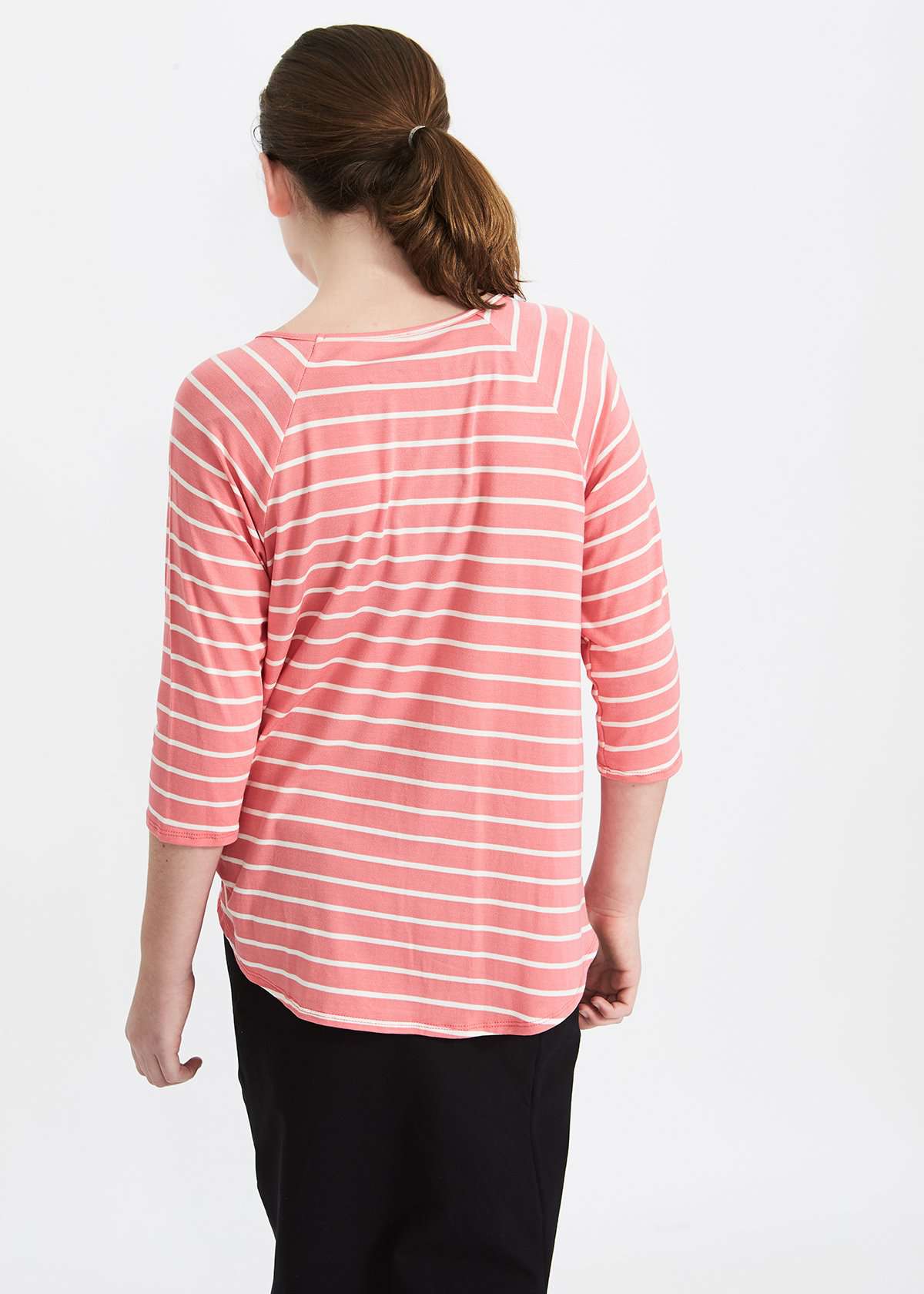 Tiefront Stripe Top - FINAL SALE Tops