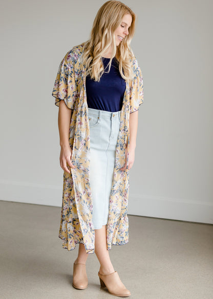 Tiered Drawstring Waist Kimono - FINAL SALE Layering Essentials