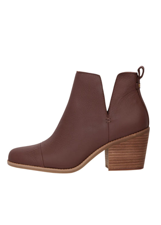 TOMS® Everly Leather Cutout Bootie Shoes