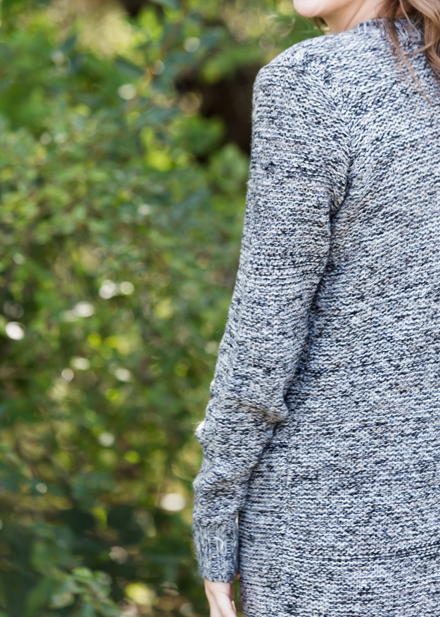 Tri-Tone Textured Open Cardigan - FINAL SALE Layering Essentials