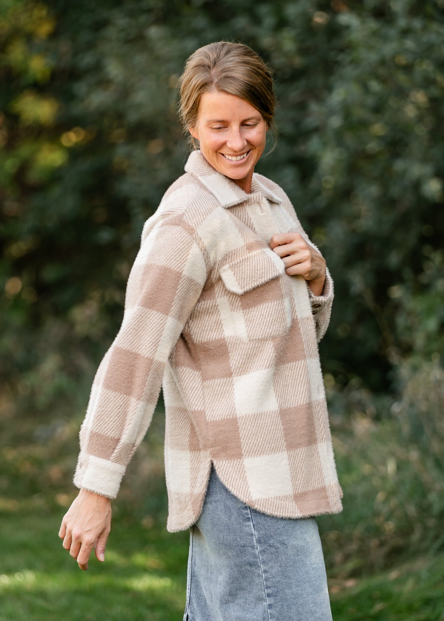 Tucker Buffalo Check Soft Jacket FF Tops