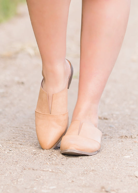 V Cut Mule Ballerina - FINAL SALE Shoes