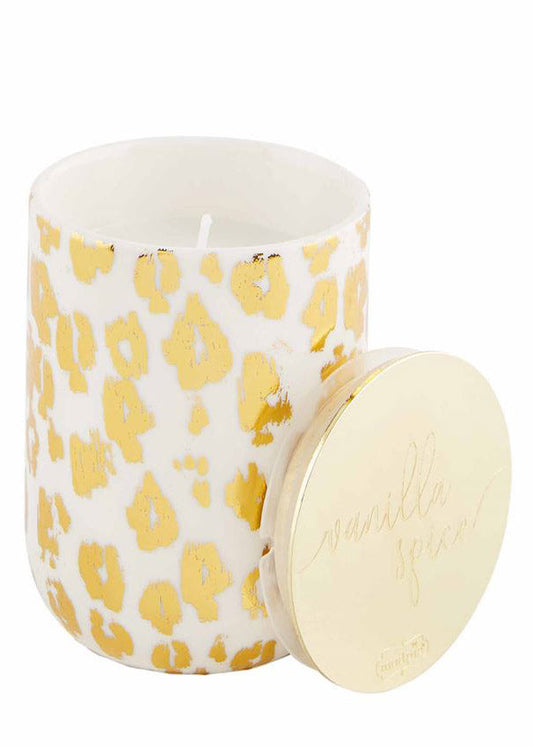 Vanilla Spice Small Metallic Candle Home + Lifestyle