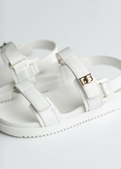 Velcro Strap Metal Buckle Sandals Shoes