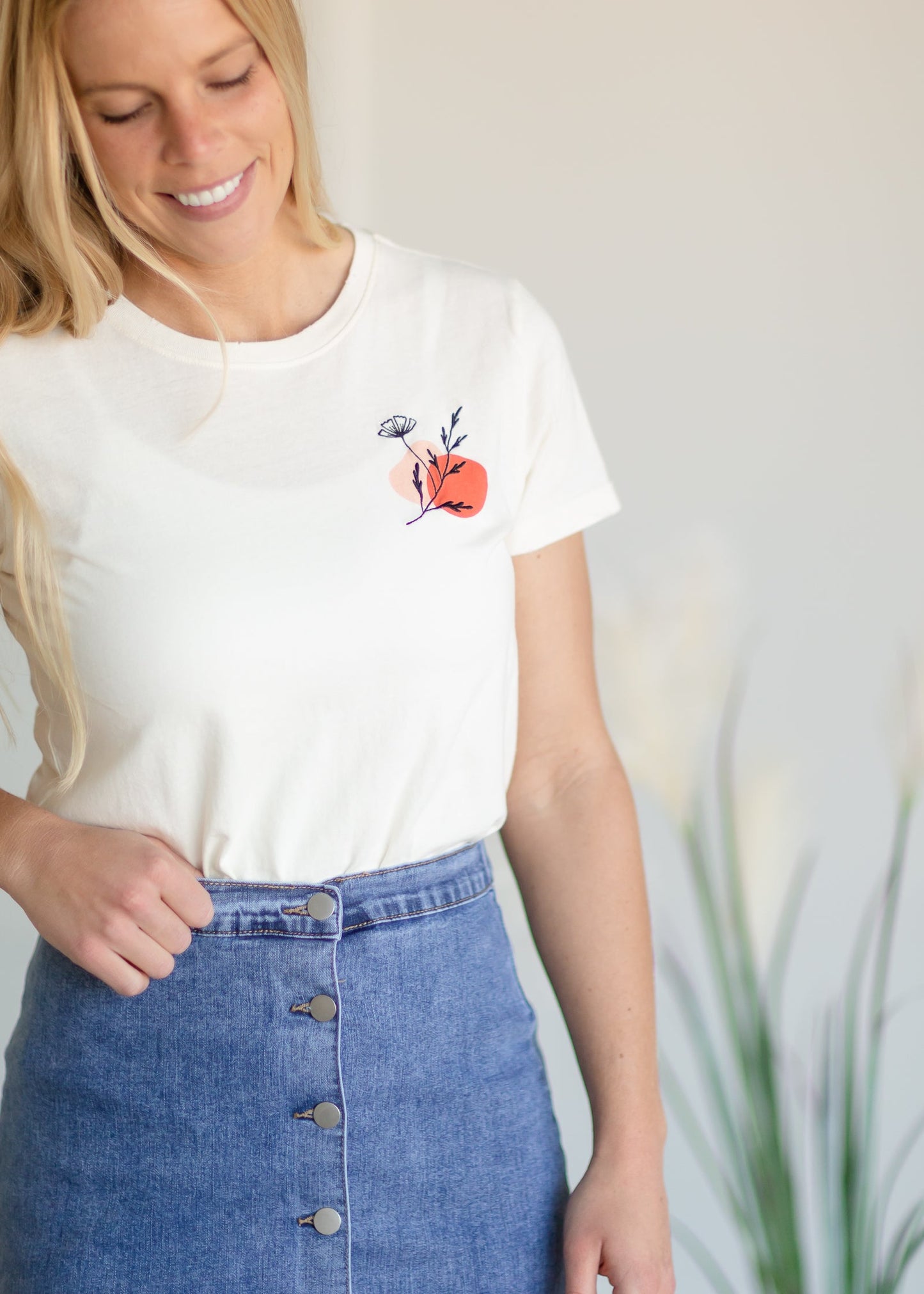 Vintage Poppy Floral Tee - FINAL SALE Tops