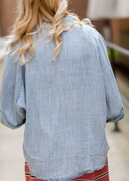 Washed Denim Dolman Open Jacket - FINAL SALE Layering Essentials