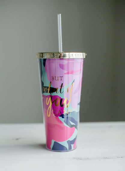 What If You Can Straw Tumbler-FINAL SALE FF Home + Lifestyle