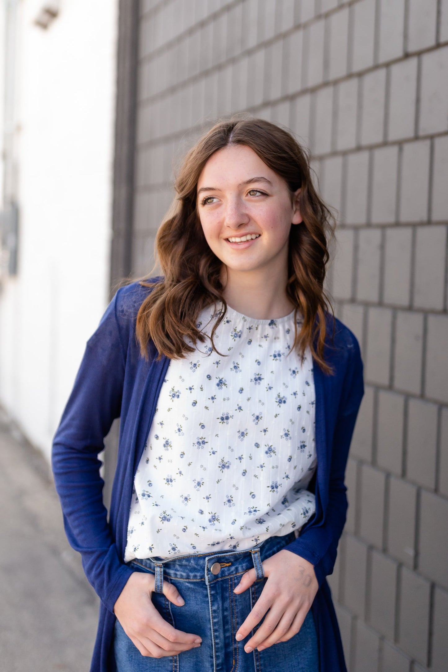 White Dainty Floral Blouse - FINAL SALE FF Tops