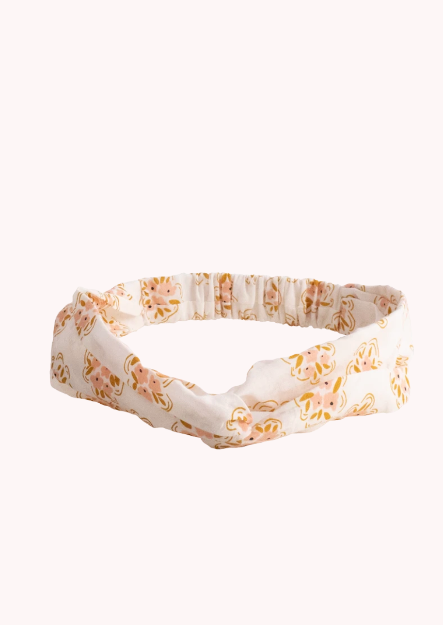 White Floral Headband - FINAL SALE Accessories