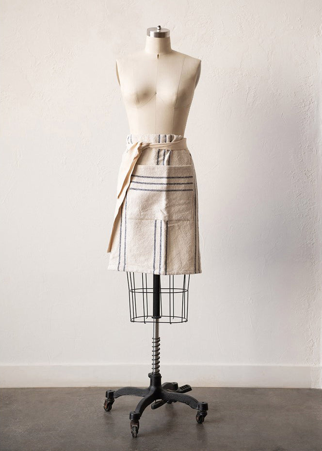 Woven Cotton Striped Waist Apron FF Home + Lifestyle