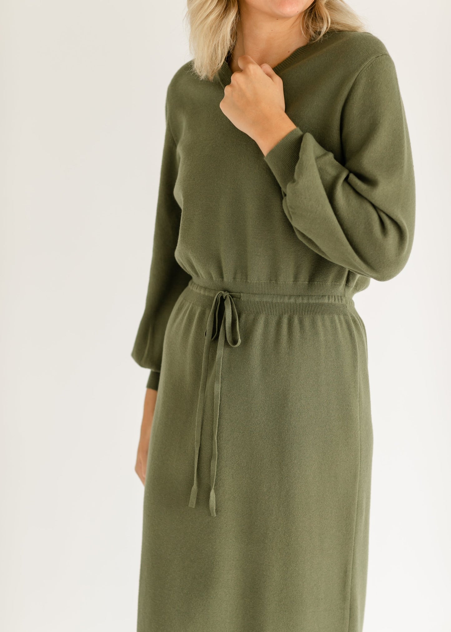 Wren Long Sleeve V-Neck Sweater Dress IC Dresses