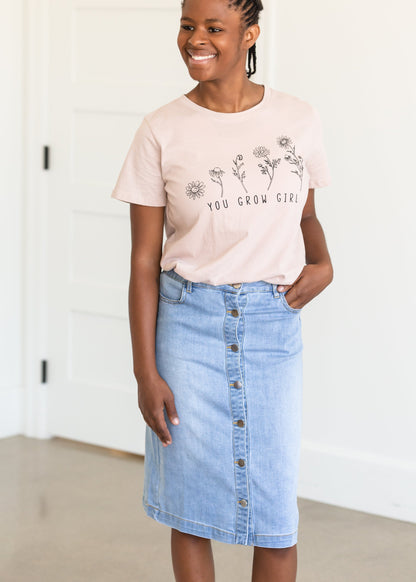 You Grow Girl Graphic Tee - FINAL SALE FF Tops