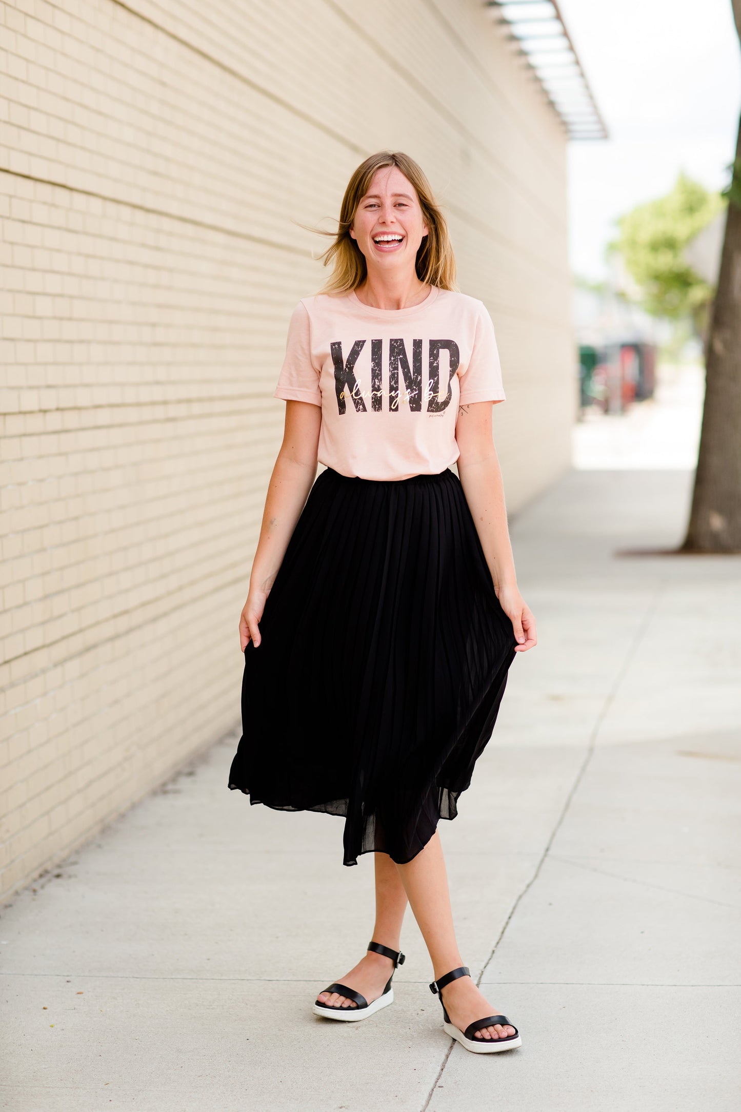 Peach Modest Graphic Tee