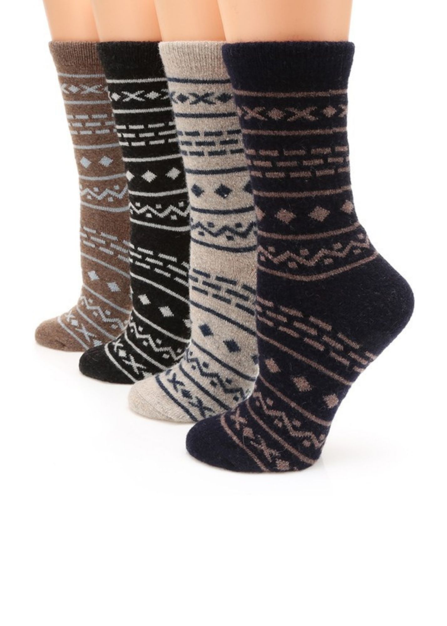 Aztec Crew Length Socks Accessories MirMaru