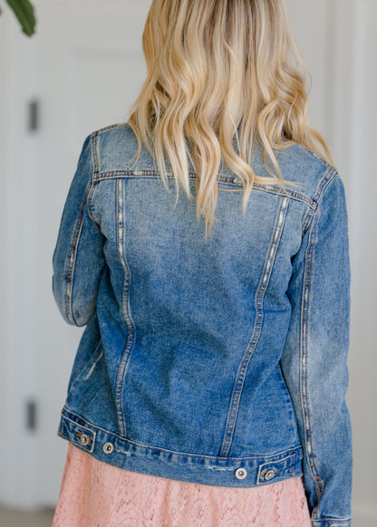 Bamboo Denim Jean Jacket Tops